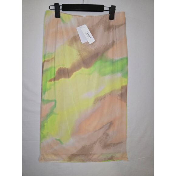 NwT AFRM sz Large Midi Mesh Skirt - Picture 1 of 3